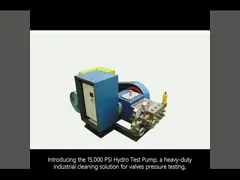 15000psi Hydro Test Pump For Valves Pressure Testing Hydro Test Pump For Ships video