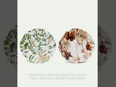 2025 Neues Design Königliche Keramikplatten Porzellanplatte Herbst Tischgeschirr Boutique Geschenksatz