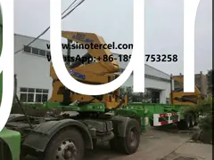 Sistema avanzado de freno de aire de doble línea Remolque de levantamiento lateral para carga lateral manual o de control remoto