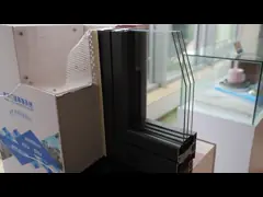 Custom Double Glazed Aluminum Window Tempered Glass Awning Window for Bathroom