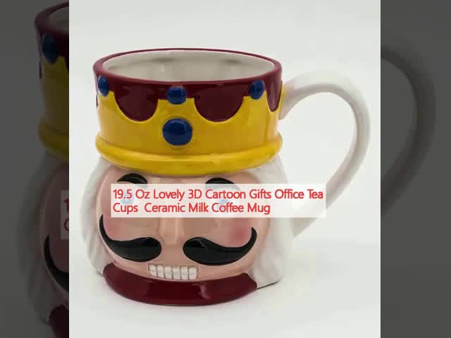 19.5 Oz adorável desenho animado 3D presentes de escritório chá de cerâmica xícaras de café leite