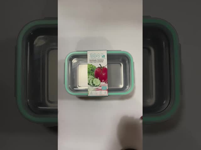 漏れ防止の金属食品貯蔵容器 500ml容量