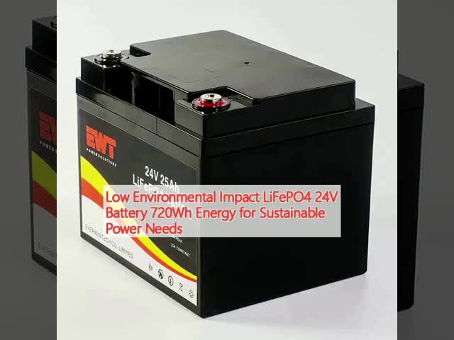 低環境影響 LiFePO4 24V バッテリー 持続可能な電力需要のためのエネルギー 720Wh