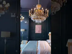 European Courts High End Luxury Crystal Candle Chandelier Dazzling Lighting