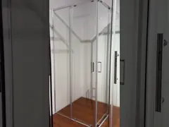 ट्रे के साथ 900x900x1900 मिमी स्क्वायर शावर संलग्नक 1-1.2 मिमी