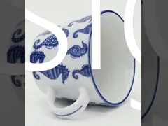 Custom Luxus-Blöcke 9oz Keramik einfache Sublimation Tasse Kaffeebecher für Geschenke