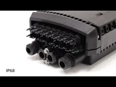 16F Caixa de ligação de cabo de fibra óptica exterior com adaptador TYCO para redes de metro