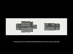 Goedkope roestvrijstalen aluminiumlegering of messing TFH grote radial zwevende blinde koppeling vloeistof connector
