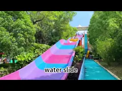 Chambre de rebond de l'eau de fibre de verre d'OEM Aqua Park Playground Water Slide grande