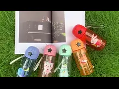 Odorless Plastic Straw Cup Impermeable Seal Recycled Plastic Sippy Cup
