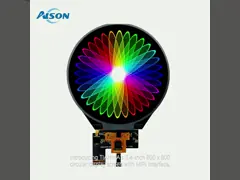 3.4 Zoll 800x800 IPS Rundbildschirm 380 cd/m2 mit MIPI-Schnittstelle