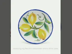 Persönliche Keramik Teller Frühling Farben Teller mit Blumen