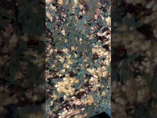 Natural Brazil Blue Marble Granite Kitchen Marble Slab Translucent Stone For Indoor