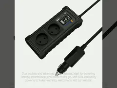 Invertisseur de puissance de voiture portable à onde sinusoïdale pure de 200 W avec USB de type C