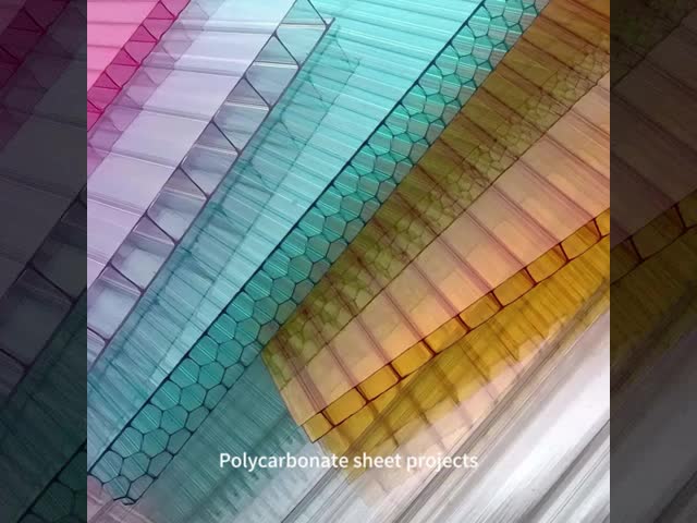 パーソナライズ可能なプラスチック クリア・ブロンズ 緑色ポリカーボネートシート 2.1m*6m 優れた透明性とUV耐性