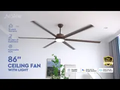 Metalen plafondventilator met aluminiumblad DC-motor met hoog luchtvolume
