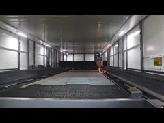 Large Capacity Prefab Steel Warehouse With Sandwich Panel Wall Panel And Aluminum Windows
