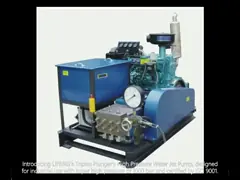 Triplex Plungers High Pressure Water Jet Pump For Industrial Use 1000bar ISO9001