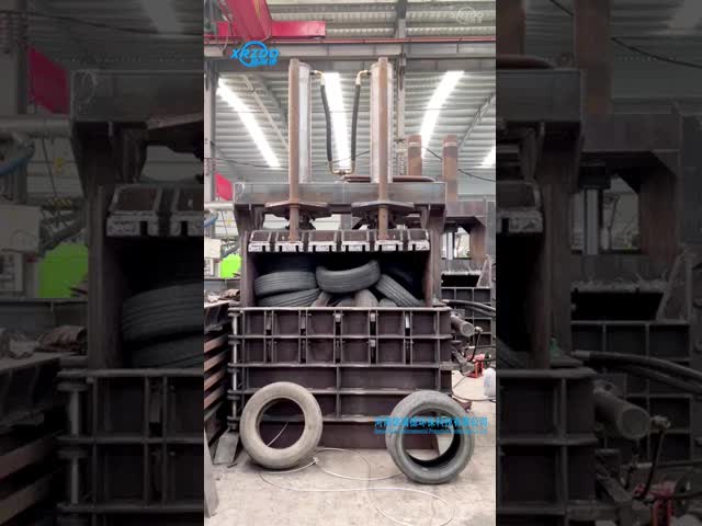 垂直タイヤバレー機 鉄金属 水力プレスバレー機
