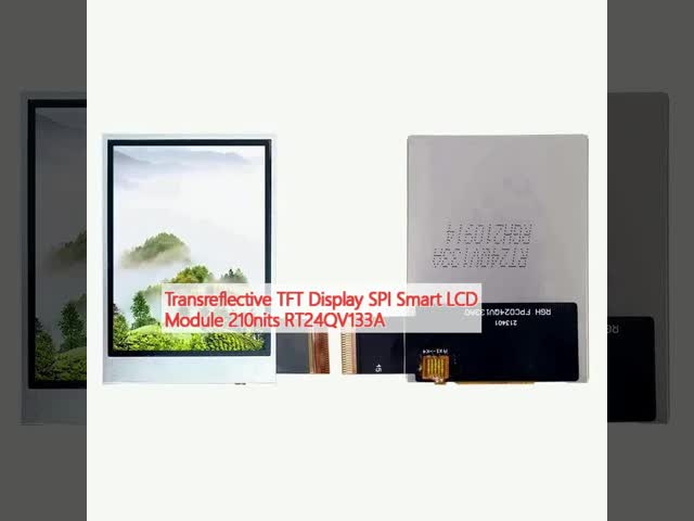 Трансфлекторный TFT дисплей SPI Smart LCD модуль 210nits RT24QV133A
