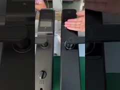Qleung Tuya Wifi App Camera Lock Biometric Fingerprint Recognition Code IC Card Key S802Pro Khóa cửa nhà thông minh