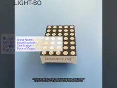 شاشة DOT Matrix LED 3mm Super Bright Yellow للوحات المتحركة / لوحات الرسائل