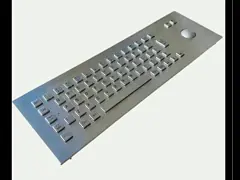 IP65 / IK07 Industrial Keyboard Stainless Steel Explosion Proof With 38mm Trackball