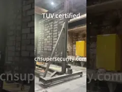 Yellow Drum Flammable Storage Cabinet With Galvanized Steel Shelving