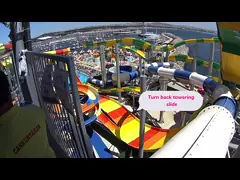 Parcs aquatiques extérieurs pour enfants Fiberglass Slide pour la piscine de jeux
