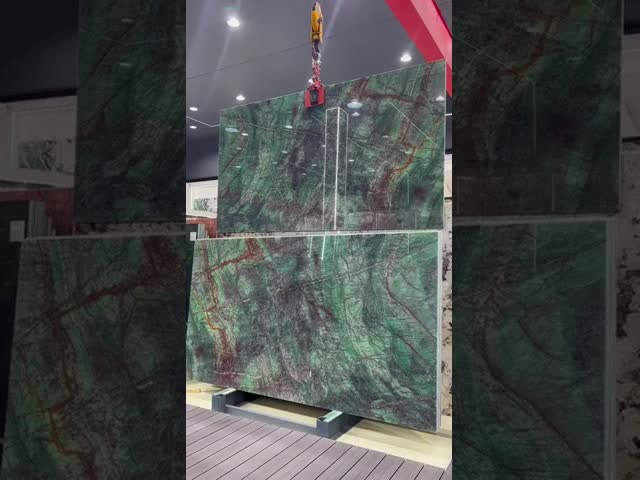 Brazilian Green Marble Slab Polished Marble Stone High Performance Commercial