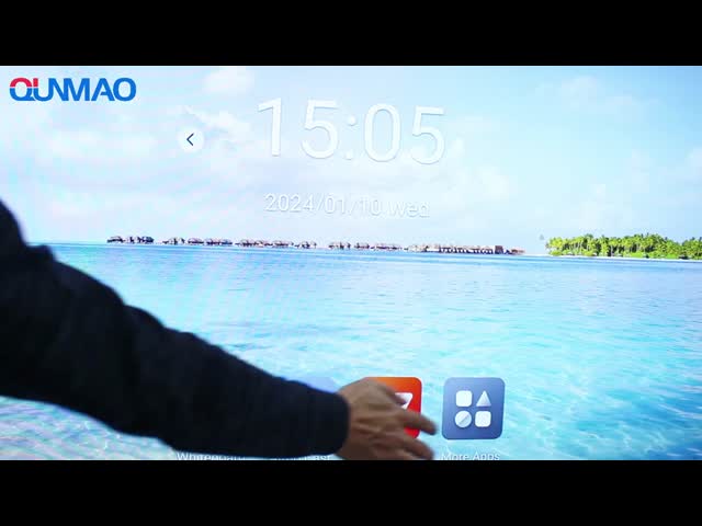 4K Ultra HD インタラクティブな学習 アンチブレア マルチタッチ スマートホワイトボード