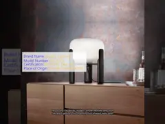 Stylish Nordic Wooden Bedside Lamp with Glass Shade and E27 Bulb for Modern Bedroom