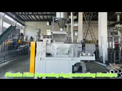 Soft PP PE Film Plastic Recycling Squeezing Agglomerator Machine