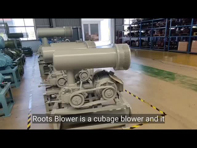 Ventilador das raizes dos lóbulos do tipo três de 1.5KW-15KW BK do verde do exército com consumo de energia econômico de baixo nível de ruído
