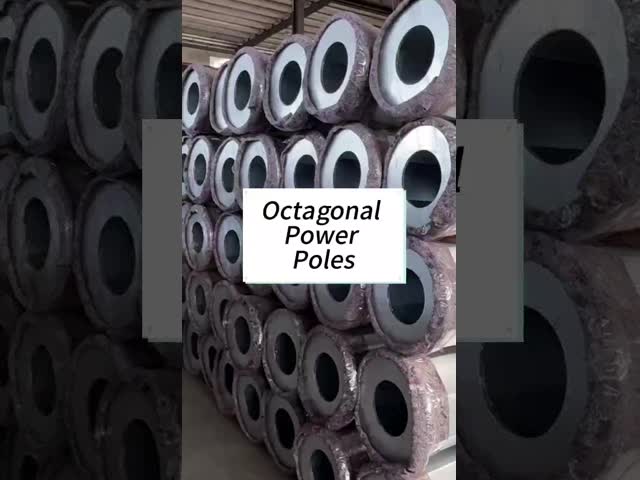 High-quality Export Octagonal Hot-dip Galvanized Transmission Line Steel Poles