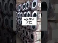 High-quality Export Octagonal Hot-dip Galvanized Transmission Line Steel Poles