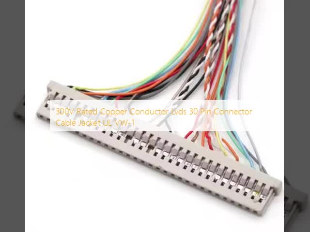 300V 定位銅導体 LVDSケーブル 炎阻害性 PVC ジャケット UL VW-1