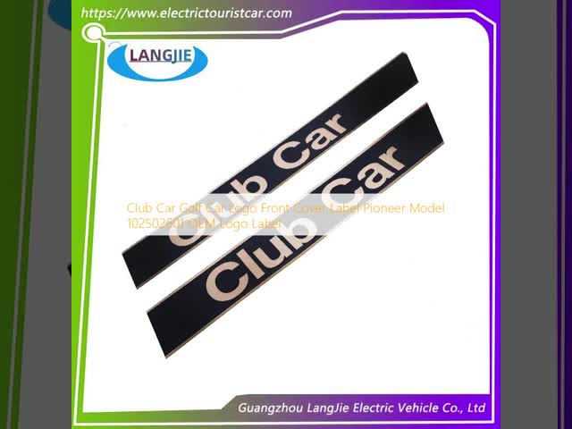 CIub Car Golf Car Logo Front Cover Label Pioneer Model 102502601 OEM Logo Label