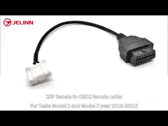Tesla 20 Pin Female Connector to OBD 2 OBD2 Female Cable for Model S and Model X Year 2016-2021