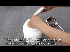 1 stasiun kerja Rotary Ball Mill LowNoise Design Laboratory Ball Grinder dengan toples 5L