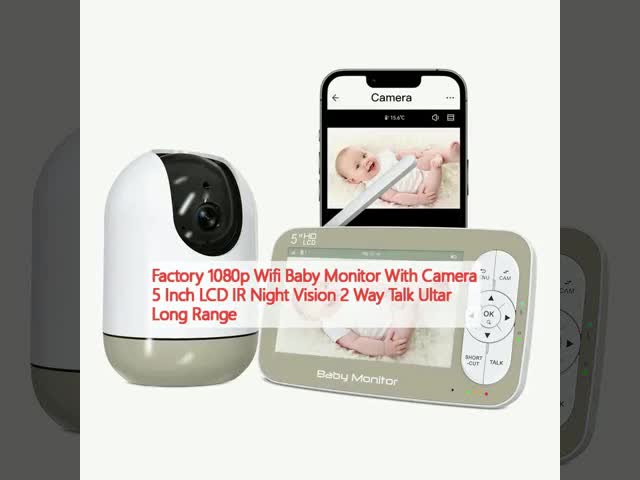 720P Wireless Baby Monitor with Pan Tilt Zoom and Night Vision