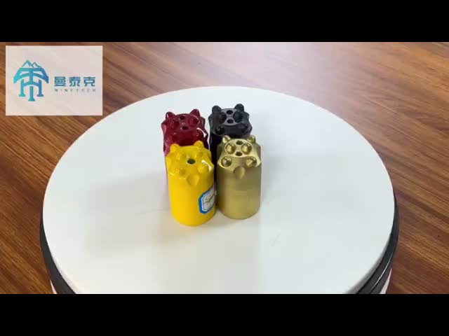 34mm Hard Rock Taper Button Bit with 7°/11°/12° Taper and 55mm Length for Mining and Construction