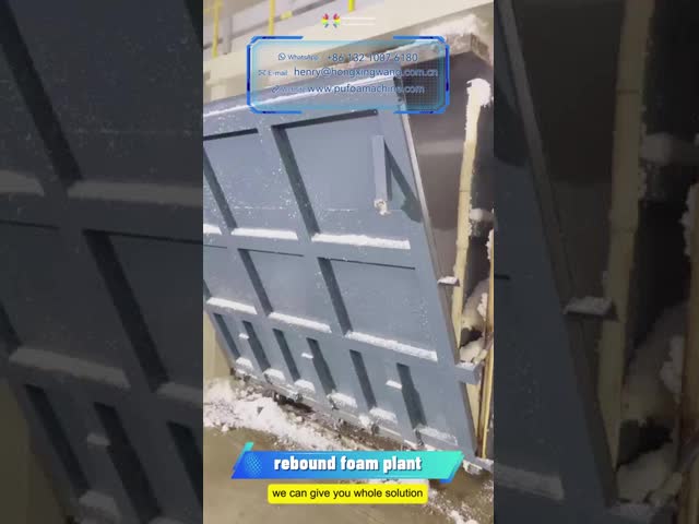 Automated Industrial Rebonding Foam Machine 3 Blocks/H High Productivity