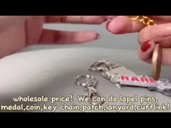 การออกแบบตามสั่ง ล็อก เอ็มเนมล Keychain โลหะการ์ตูน Keychain