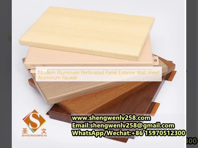 Modern Aluminum Perforated Panel Exterior Wall Sheet Aluminum Facade