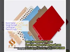 Modern Aluminum Perforated Panel Exterior Wall Sheet Aluminum Facade