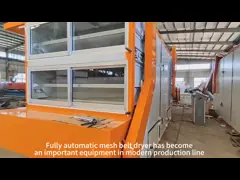 Asciugatrice di cintura a maglia automatica Super 18,50KW Equipaggiamento per la linea di asciugatura di cintura a maglia piccola