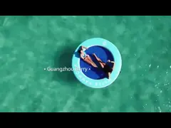Bể bơi vòng bể bơi nổi đảo gập đệm nước bơm với lưới