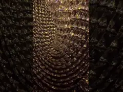 Luxe hotel lobby decoratief goud grote maat op maat moderne led plafondkandelaar