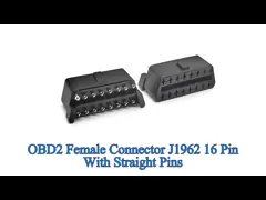 China 16 Pin J1962 OBD2 OBDII Female Connector with Right Angle 90 Degree Pins supplier